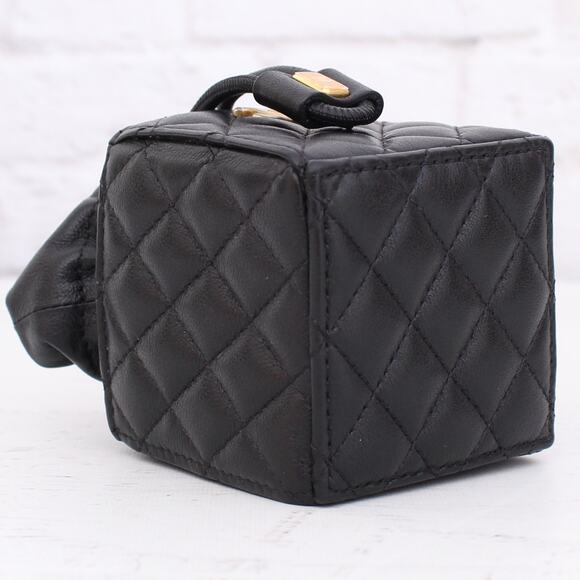 Chanel Mini Drawstring Chain Shoulder Clutch Crossbody Black Caviar A2145 - Picture 9 of 13